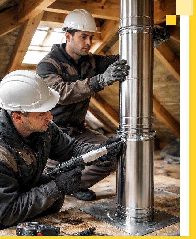 Монтаж дымоходов для каминов в Старой Руссе с гарантией качества