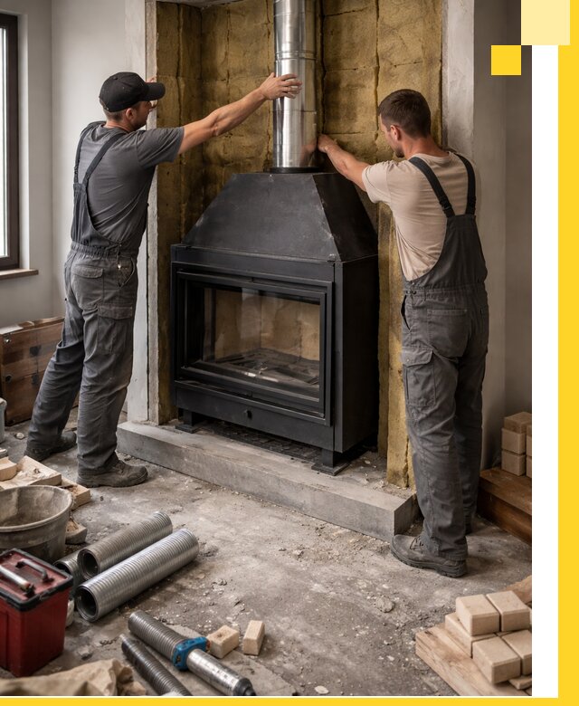 Изготовление и монтаж закрытых каминов в Старой Руссе под ключ