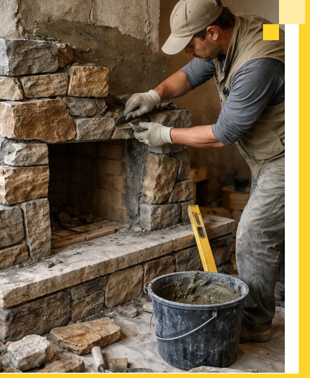 Изготовление и установка каменных каминов под ключ в Старой Руссе