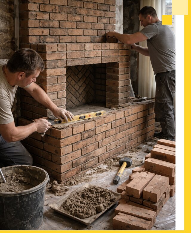 Изготовление и установка кирпичных каминов в Старой Руссе