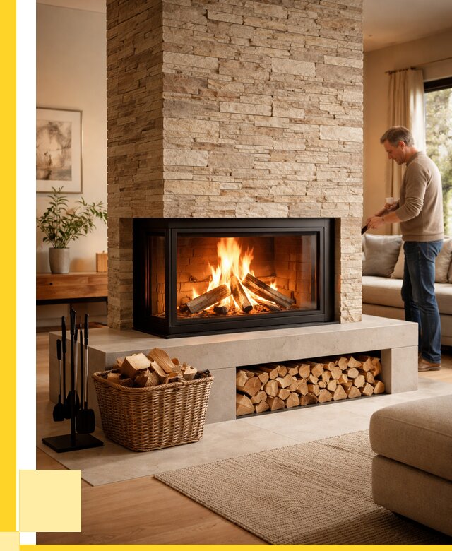 Дровяной камин под ключ в Старой Руссе от 203800 р. | ЭриданСрс