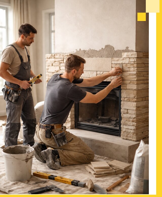 Установка и монтаж каминов для загородного дома в Старой Руссе