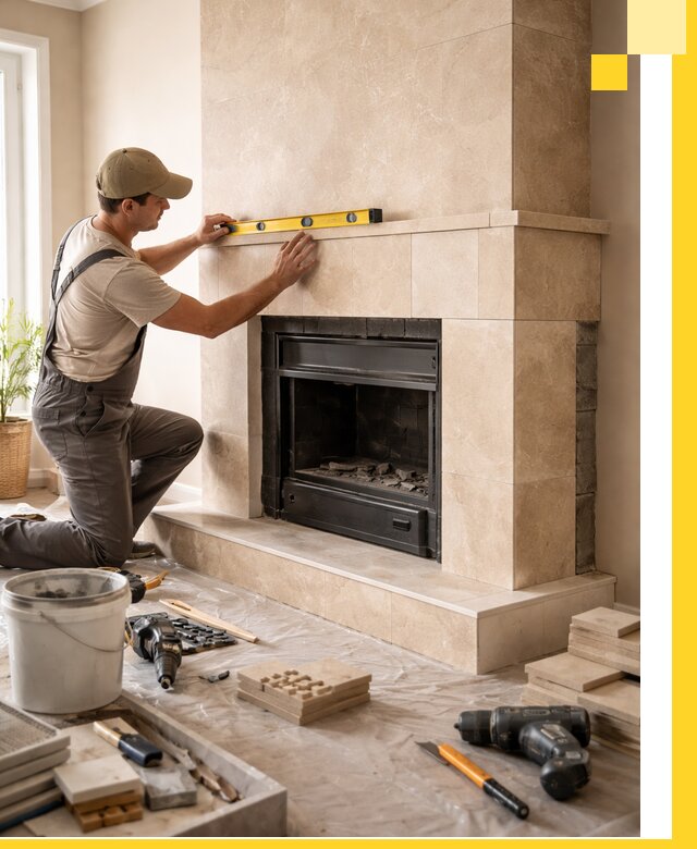 Установка и монтаж каминов в частном доме под ключ в Старой Руссе