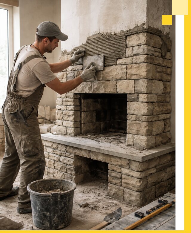 Строительство каминов под ключ в Старой Руссе от проектирования до монтажа