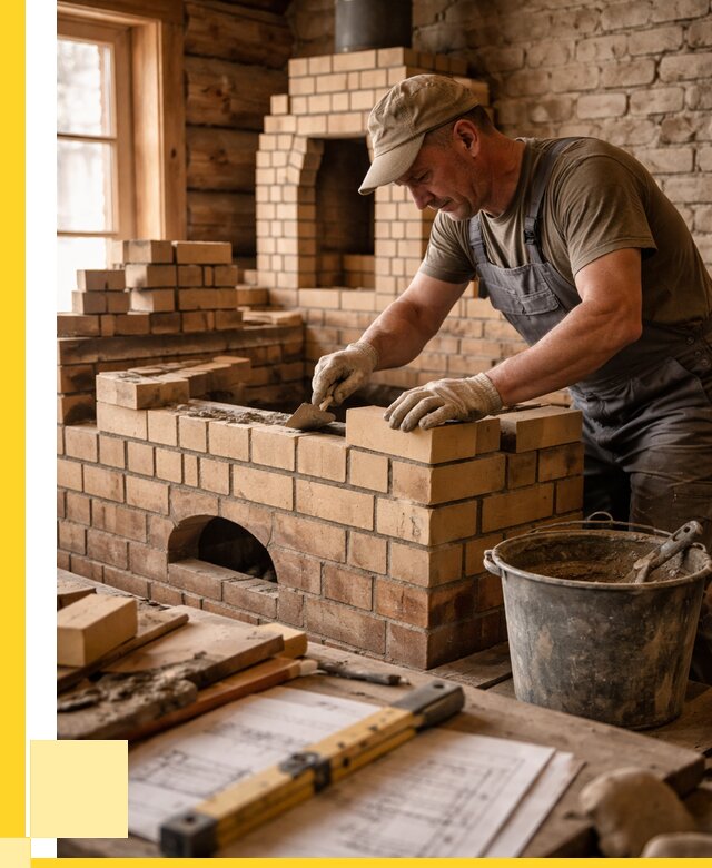 Кладка печей из кирпича в Старой Руссе цены от 30570 р. - ЭриданСрс