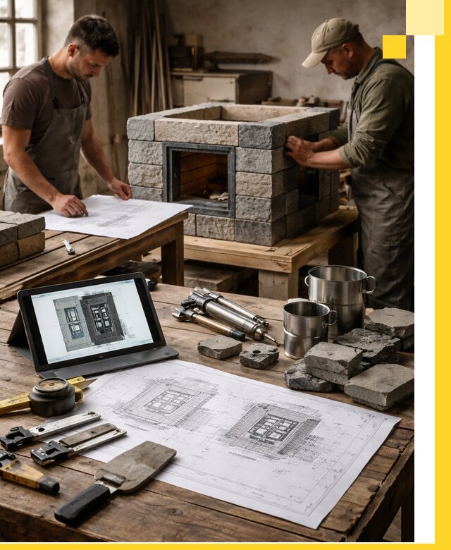 Разработка проектов печей с согласованием и монтажом в Старой Руссе