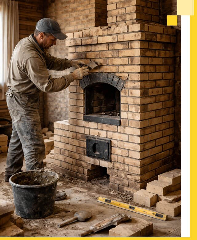 Кирпичные печи под ключ в Старой Руссе: проектирование и кладка