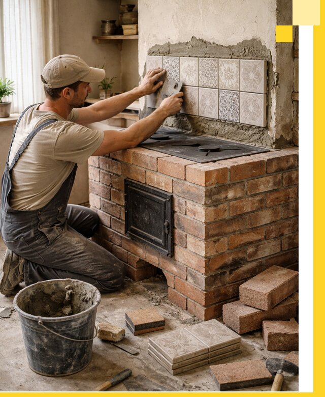 Печи с плитой на заказ монтаж гарантия и сервис в Старой Руссе