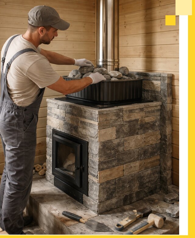 Печи для парной в Старой Руссе, производство, монтаж и обслуживание