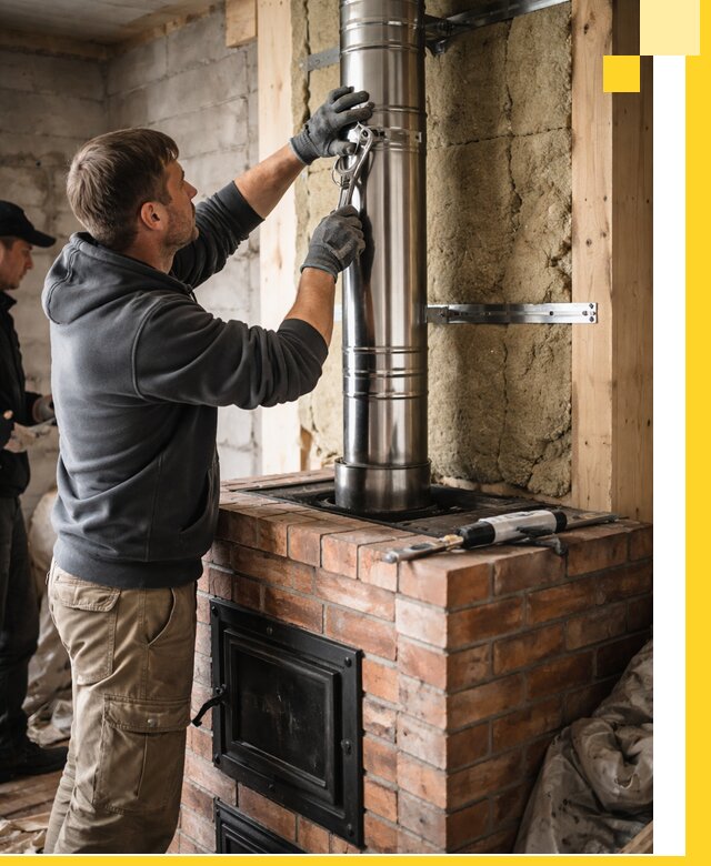 Изготовление и монтаж печей и дымоходов под ключ в Старой Руссе