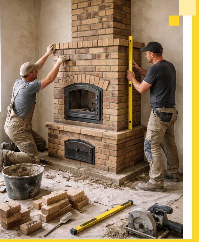 Продажа и установка печей и каминов для дома под ключ в Старой Руссе