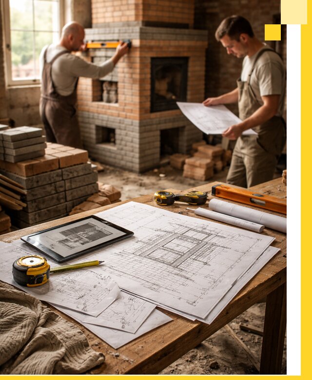 Проекты печей и каминов с индивидуальным дизайном в Старой Руссе