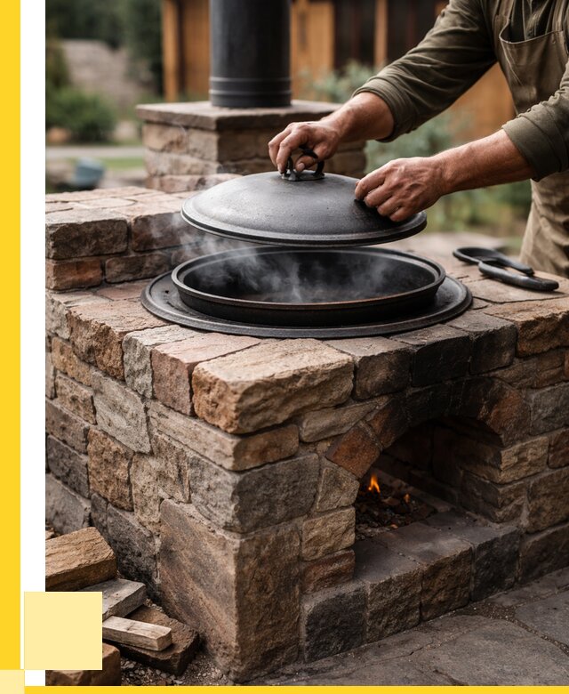 Печи для казана в Старой Руссе по цене от 18342 р. | ЭриданСрс