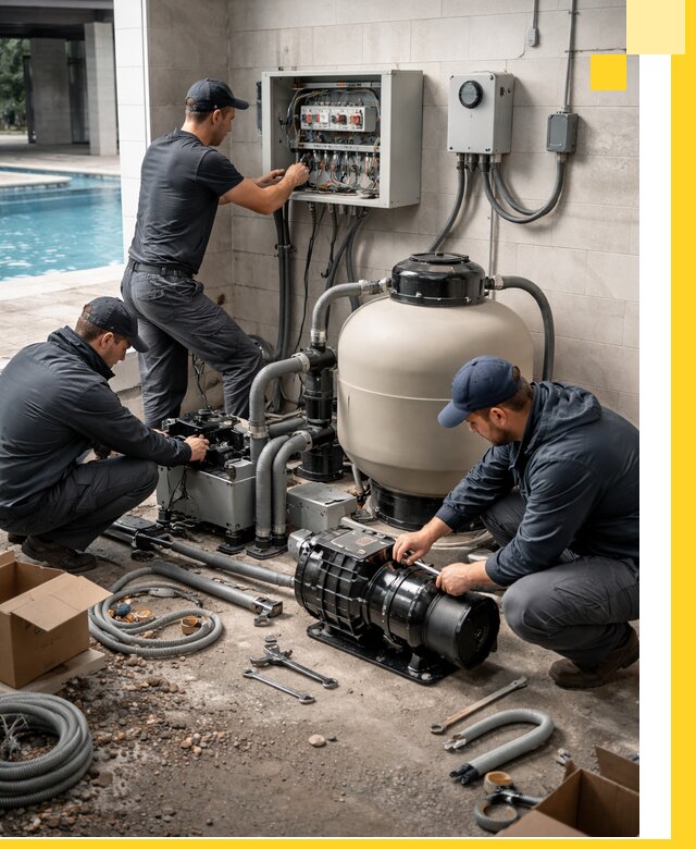 Профессиональный монтаж оборудования для бассейнов в Старой Руссе