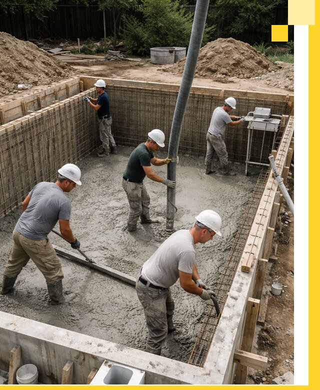 Строительство бетонных бассейнов под ключ в Старой Руссе