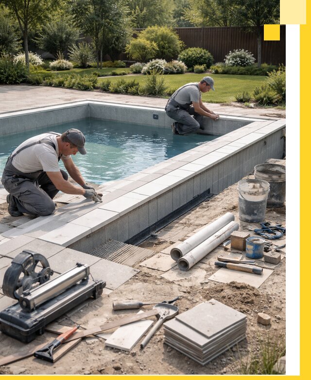 Строительство открытых бассейнов под ключ в Старой Руссе профессионально