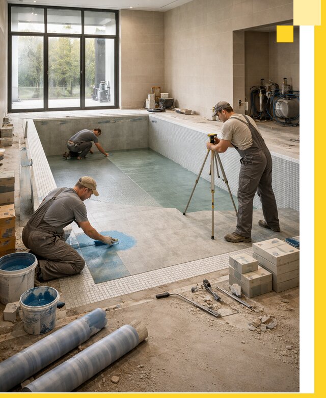 Проект и строительство закрытых бассейнов в Старой Руссе под ключ