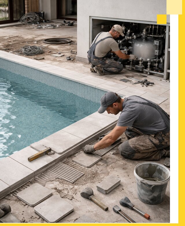 Строительство и монтаж бассейнов в коттедже в Старой Руссе