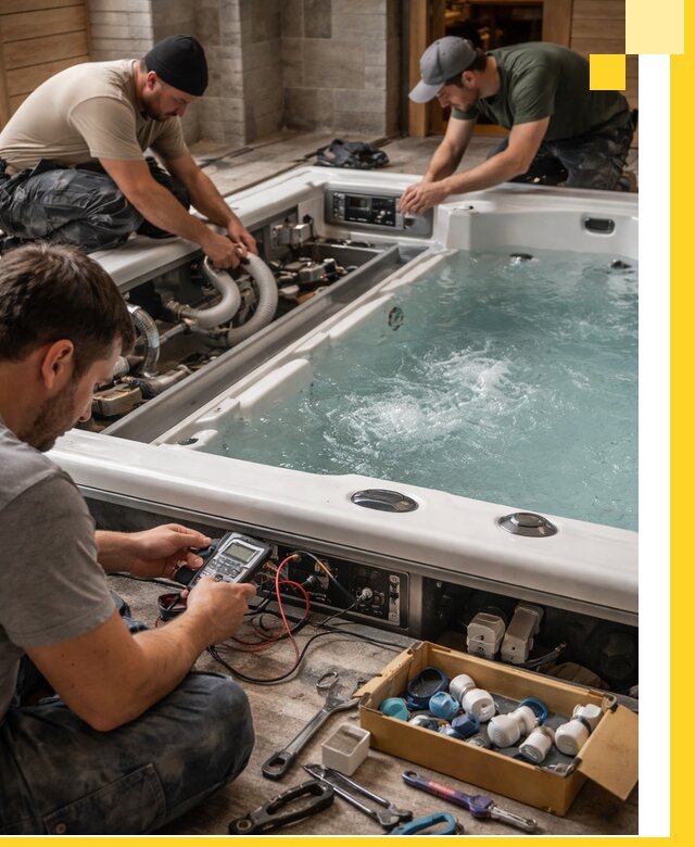 Гидромассажные бассейны под ключ в Старой Руссе, дизайн и монтаж