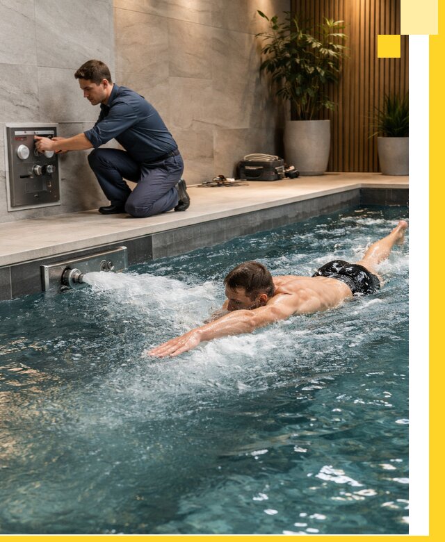 Проектирование и монтаж бассейнов с противотоком в Старой Руссе