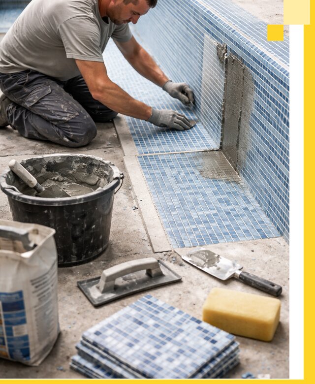 Укладка и ремонт мозаики для бассейнов под ключ в Старой Руссе