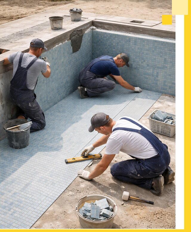 Укладка и установка плитки для бассейнов под ключ в Старой Руссе