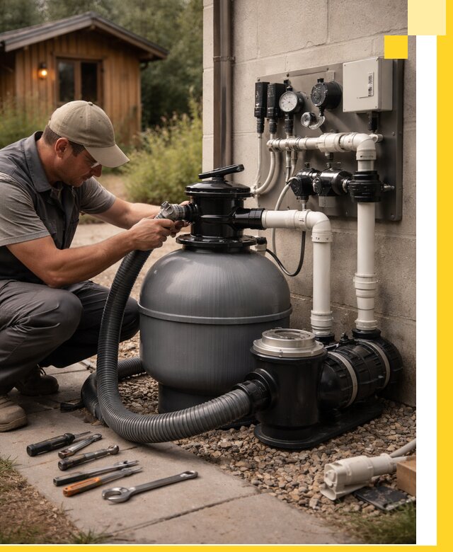 Продажа и монтаж фильтров и насосов для бассейнов в Старой Руссе