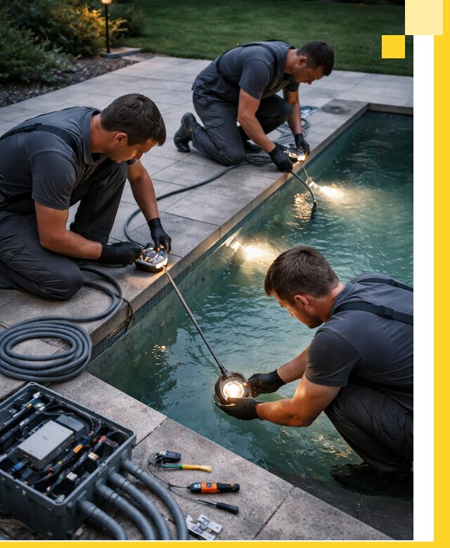 Профессиональное освещение бассейнов в Старой Руссе: дизайн и монтаж