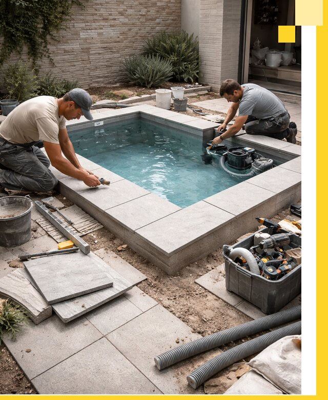 Мини бассейны под ключ в Старой Руссе, дизайн и установка