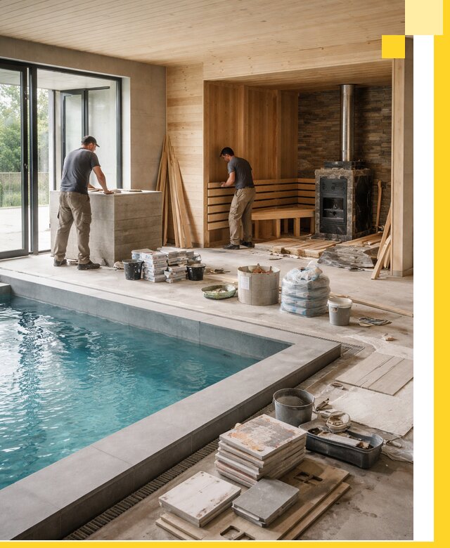 Проектирование и строительство бань с бассейном в Старой Руссе