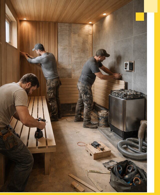 Сауны под ключ в Старой Руссе, проектирование, строительство, отделка