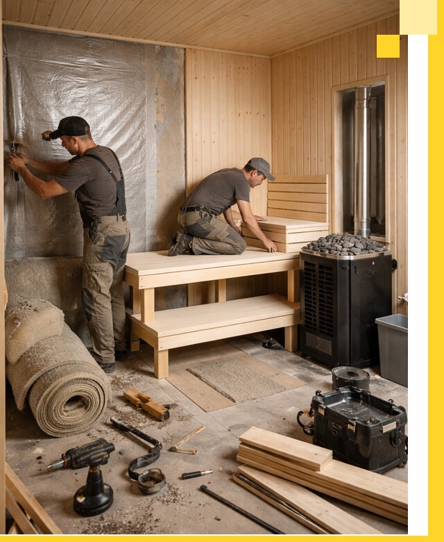 Проекты саун под ключ в Старой Руссе дизайн и строительство