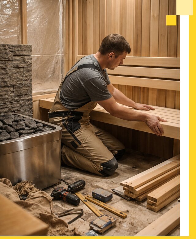 Сауны для дома под ключ с проектированием и монтажом в Старой Руссе