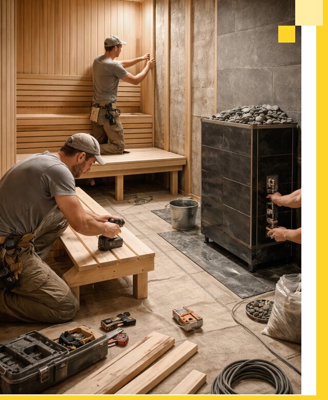 Дизайн и строительство интерьерных саун под ключ в Старой Руссе