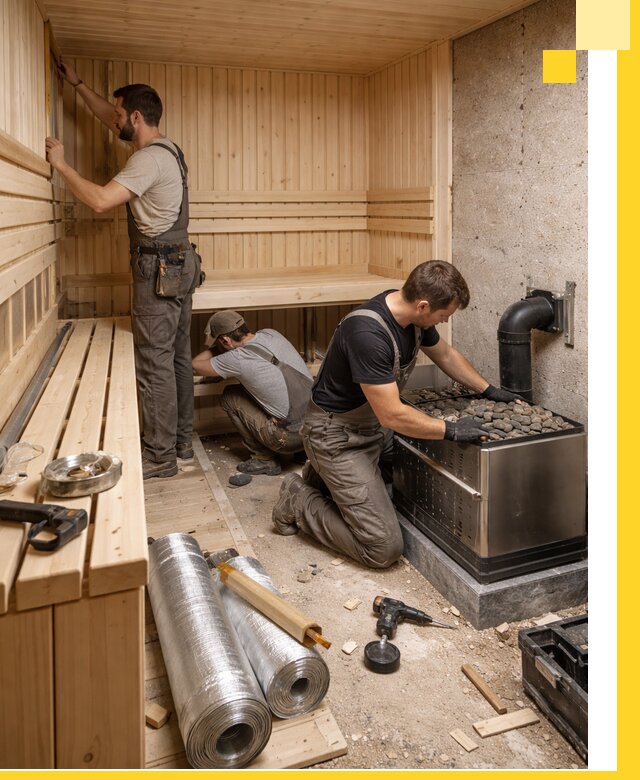 Индивидуальные сауны на заказ в Старой Руссе под ключ, проект и монтаж