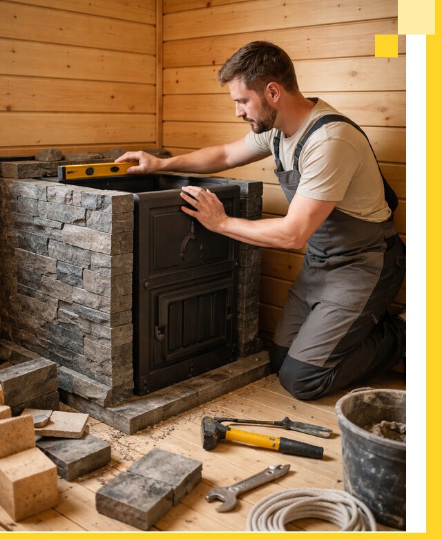 Производство и установка печей для саун под ключ в Старой Руссе