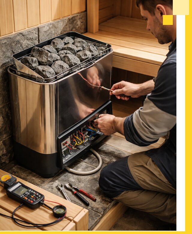 Продажа и установка электрокаменок для саун в Старой Руссе