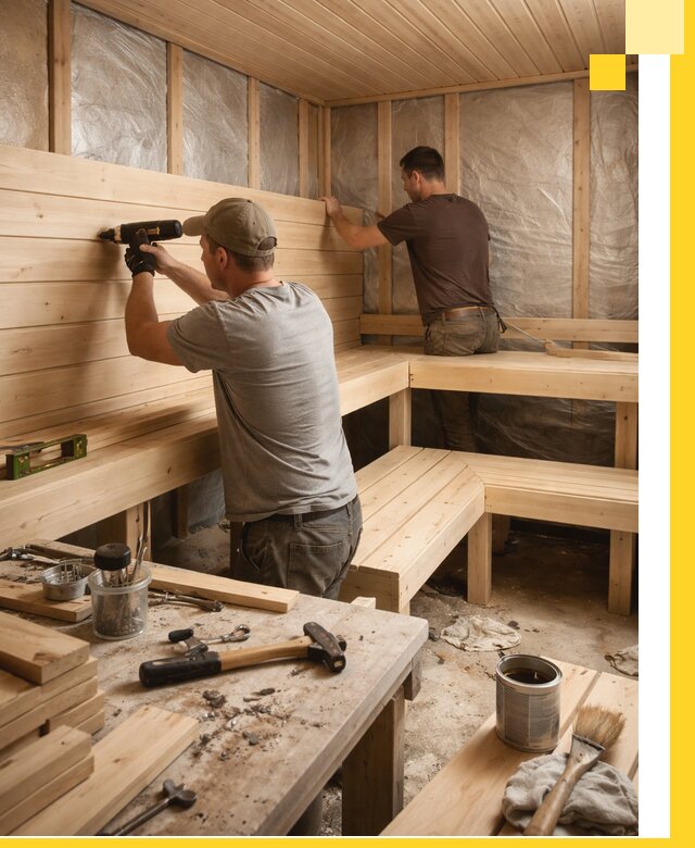 Профессиональная отделка бань и саун под ключ в Старой Руссе