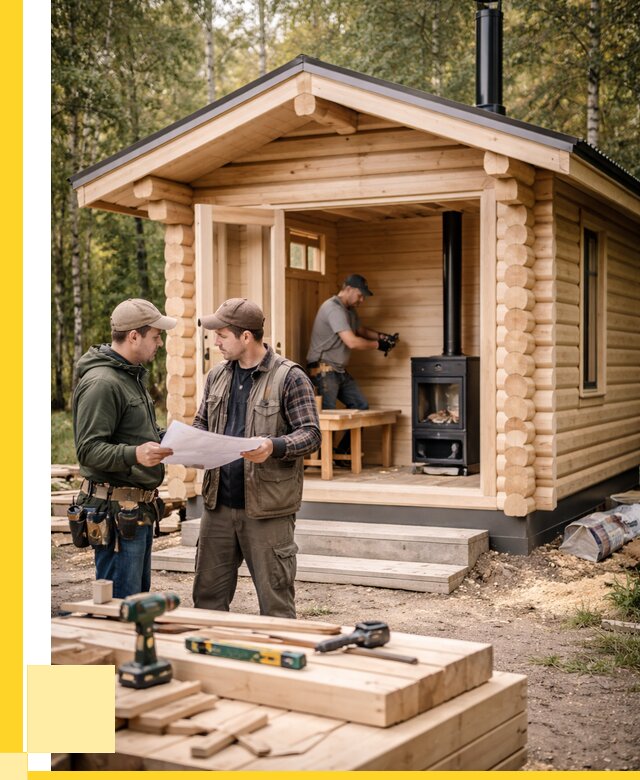 Монтаж бань под ключ в Старой Руссе — от 203800 р. | ЭриданСрс