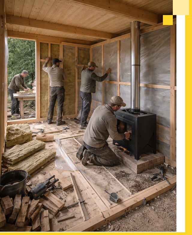 Профессиональный монтаж бань под ключ в Старой Руссе для дома