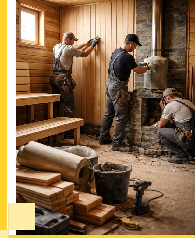 Ремонт бань под ключ в Старой Руссе от 45855 р. | ЭриданСрс