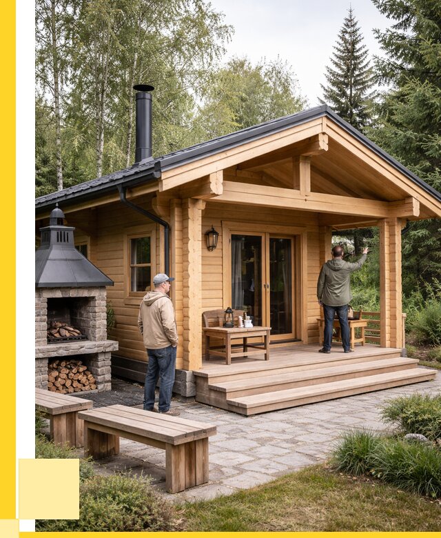 Деревянные бани под ключ в Старой Руссе от 458550 р. | ЭриданСрс