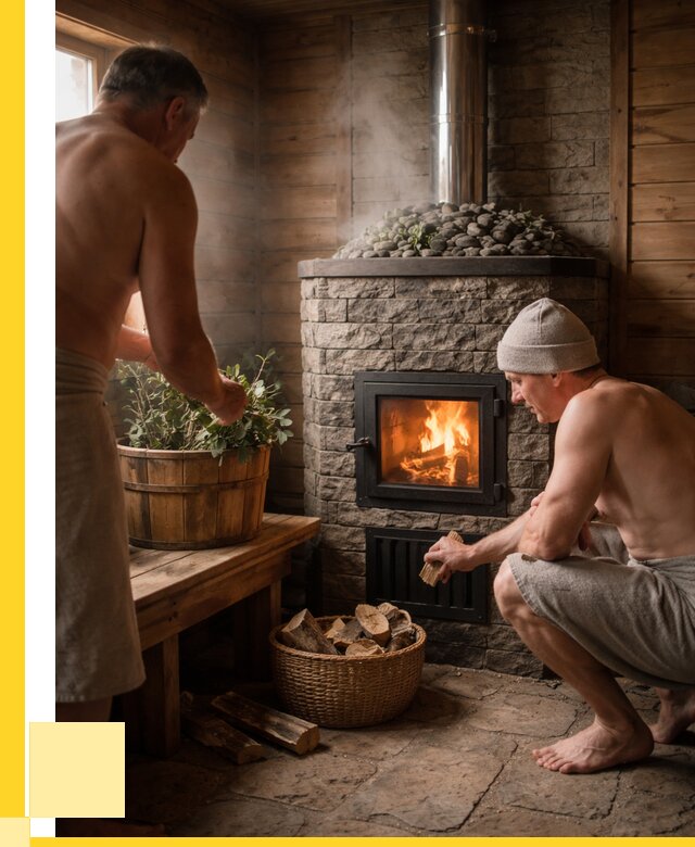 Банные печи под ключ в Старой Руссе от 45855 р. | ЭриданСрс кирпичная