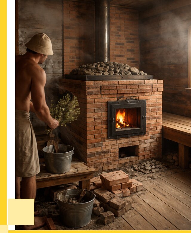 Кирпичные банные печи в Старой Руссе от 91710 р. | ЭриданСрс