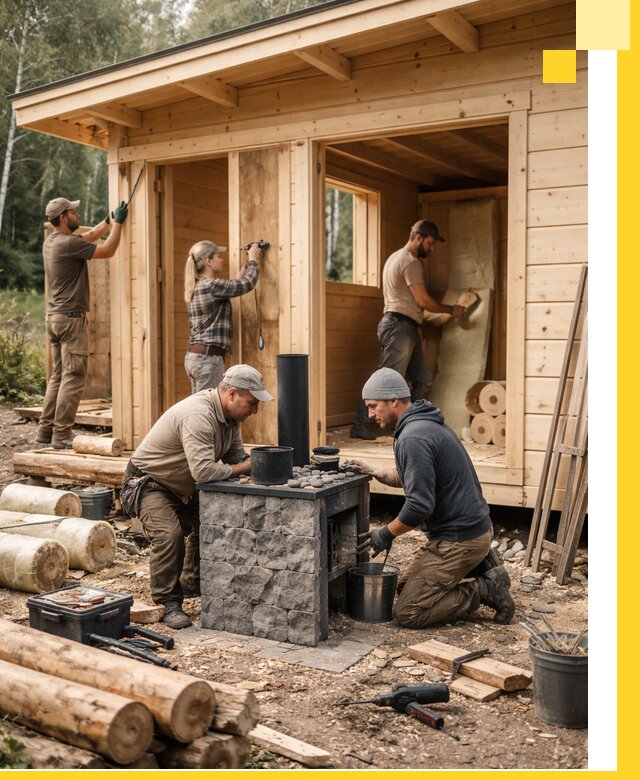 Купить баню под ключ в Старой Руссе строительство монтаж отделка