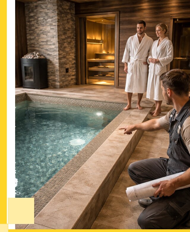 Проект бани с бассейном под ключ в Старой Руссе от 66235 р. | ЭриданСрс