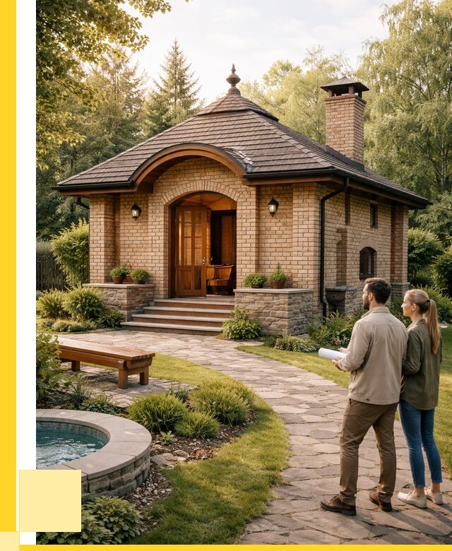 Проект кирпичной бани в Старой Руссе от 30570 р. | ЭриданСрс