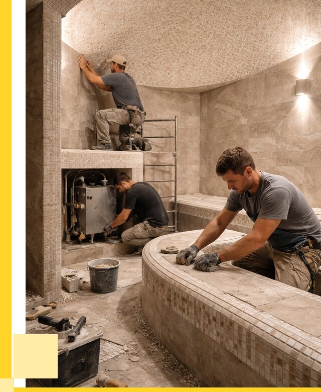 Монтаж хамамов под ключ в Старой Руссе от 254750 р. ЭриданСрс