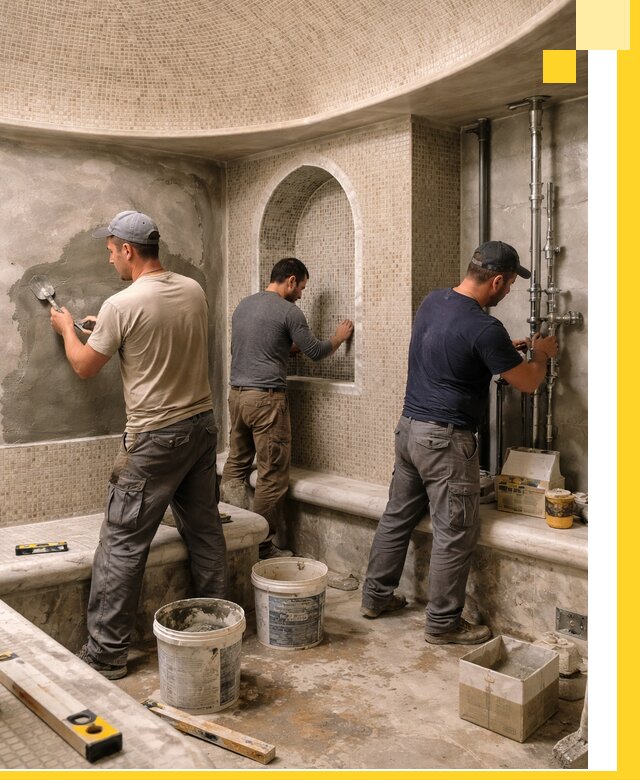 Профессиональный монтаж хамамов под ключ в Старой Руссе с гарантией