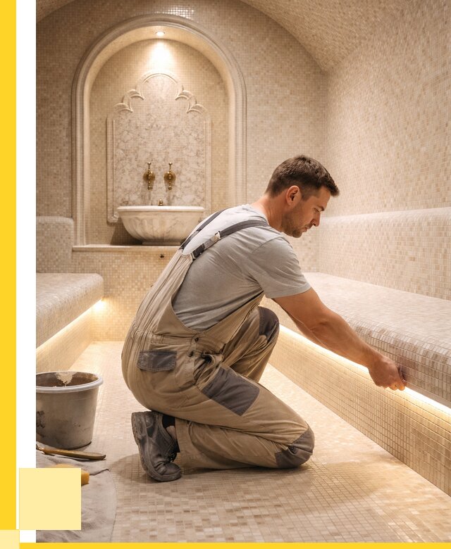 Отделка хамамов под ключ в Старой Руссе от 5605 р. | ЭриданСрс